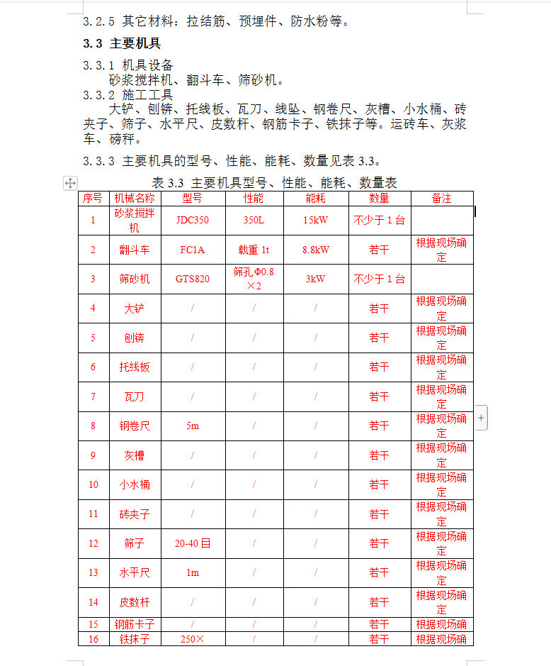石基础砌筑施工工艺标准 6P