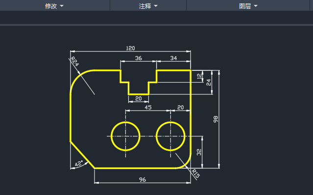 CADôһ޸ıעɫأ1